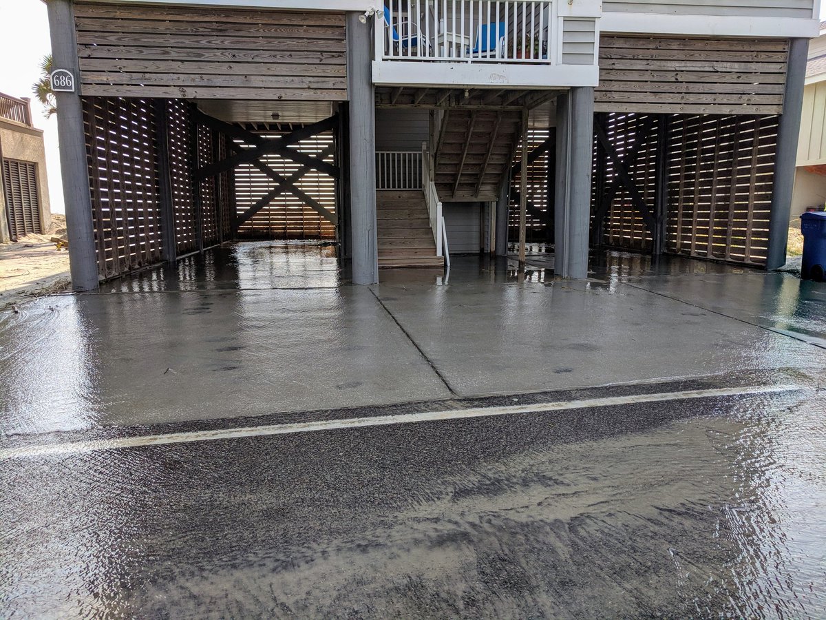 PawleysIslandPD's tweet photo. This morning's King Tide has covered most of Springs Ave &amp; washed out a few sections. Please avoid the area. @SCDOTPeeDee has been notified. https://t.co/dL55FJ8E1b