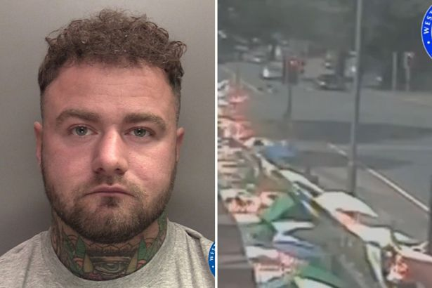 Jason Handley jumped a red light at 54mph in a 30 zone in Walsall, colliding with a person on a bicycle. He initially stopped, but when he realised the severity of the injuries he'd caused (which left long term mobility issues), he drove off and left him. 21 months jail, 5yr ban