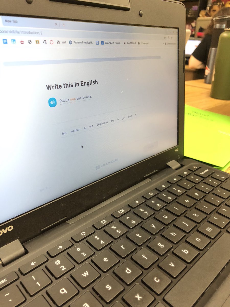 KellyBurleson5's tweet photo. (Latin) Gamers unite! Using technology to learn an old language. My students now have two choices how they get their “game” on: @duolingo or @thisislanguage ‘s Nutty Tilez. Let the games begin! 🥇 #mcmsweroar #oneccps https://t.co/5uNa1fOi6D
