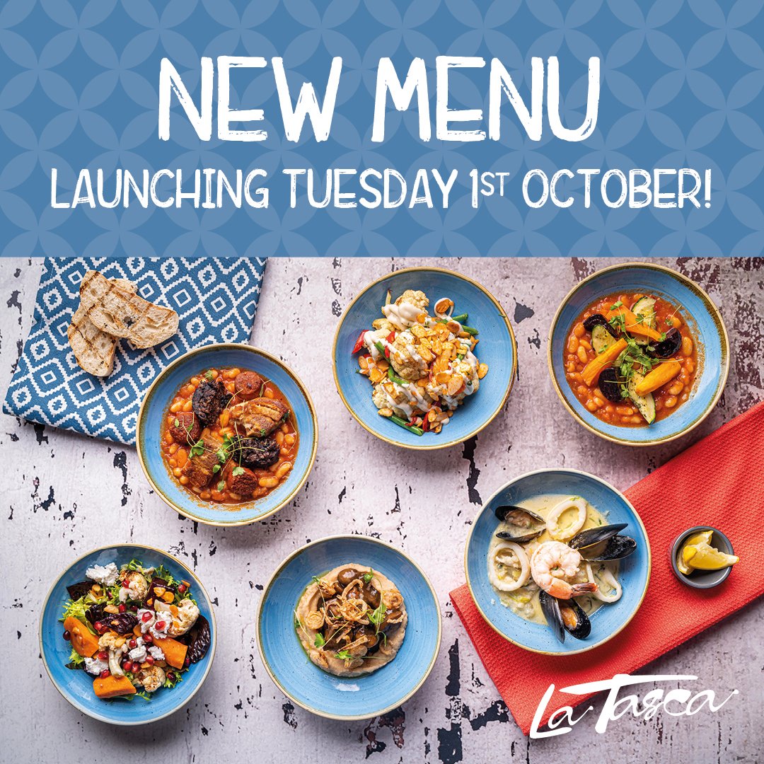 You heard it here first! Launching tomorrow, our brand NEW menu 🤩 Book your table &amp; be the first to try! latasca.com/bookatable/