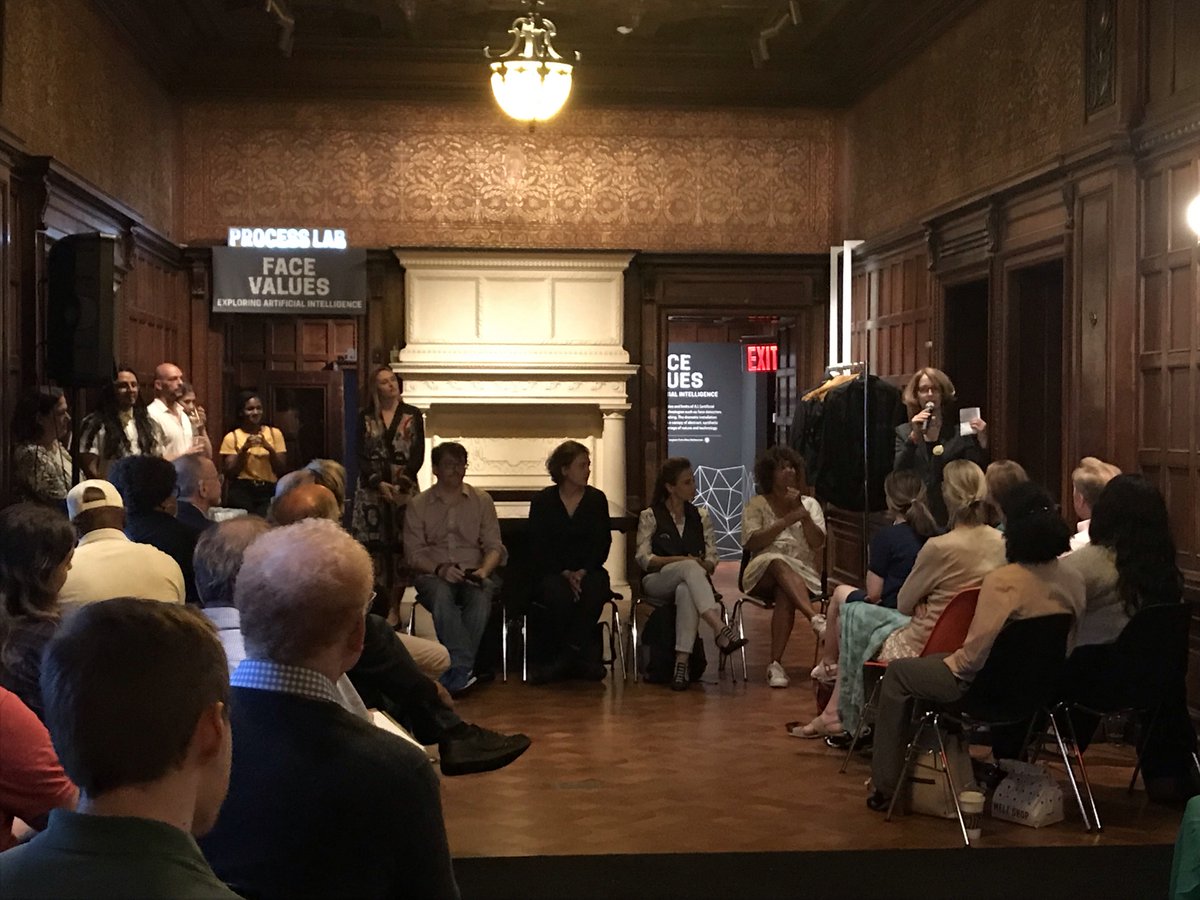 tw_arts's tweet photo. From the exhibition Face Values at @cooperhewitt where @RIOTAIfilm discussed developing her project #PerceptioniO with a team of #ThoughtWorkers. The evening was an opportunity to explore the immersive #AI installations with the artists present. @TobiiPro https://t.co/4xYIdxZ2zE https://t.co/eN3BmwBlI9