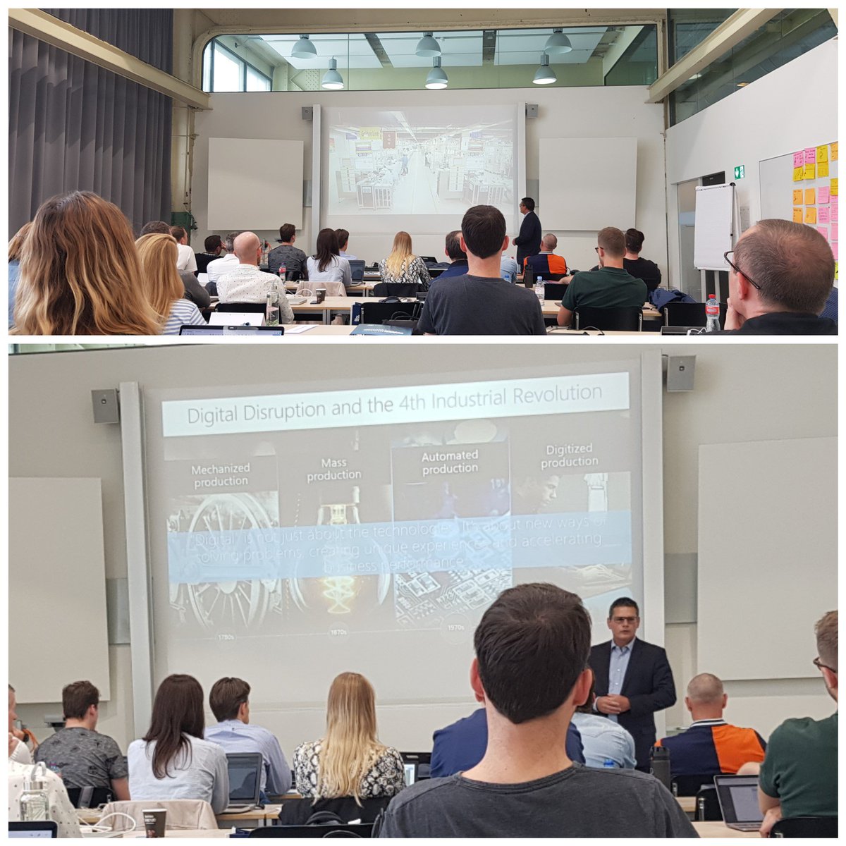 Herzlichen Dank an Roger Müller (linkedin.com/in/roger-muell…) für die interessanten Ausführungen zu «#DigitalTransformation in Manufacturing» im Rahmen des #CASDSW #DigitaleStrategie und Wertschöpfung an der #ZHAW #SML. Er zeigte auf, dass «digital» mehr ist als nur Technologie.