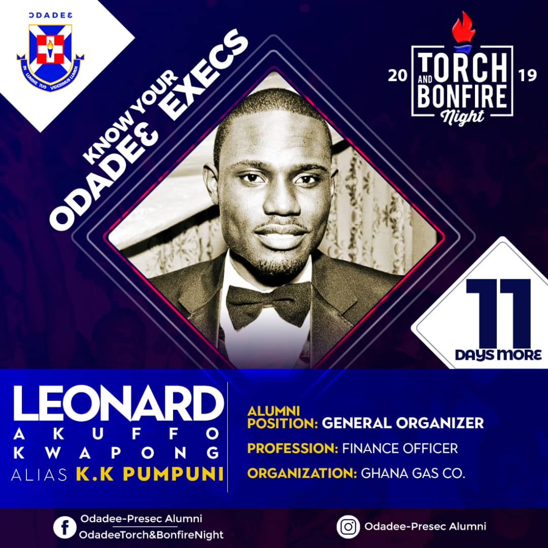 Odadee_Official's tweet photo. KNOW YOUR EXECUTIVES
11 DAYS MORE!!!
#PRESECBonfire
#Odadee https://t.co/cLOeWtbv0L