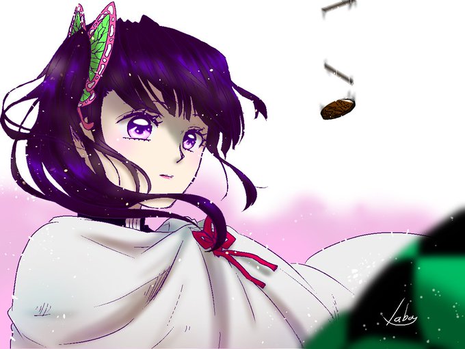 さばか＠上半期多忙さんがTwitterに投稿した栗花落カナヲ(鬼滅の刃)のイラスト。