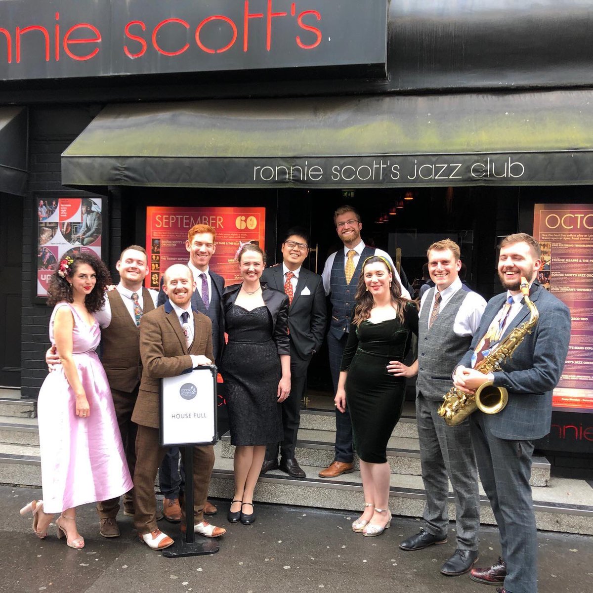 Had a last playing at Ronnie’s yesterday with @DFTCSwingOrch #housefull #sax #london
