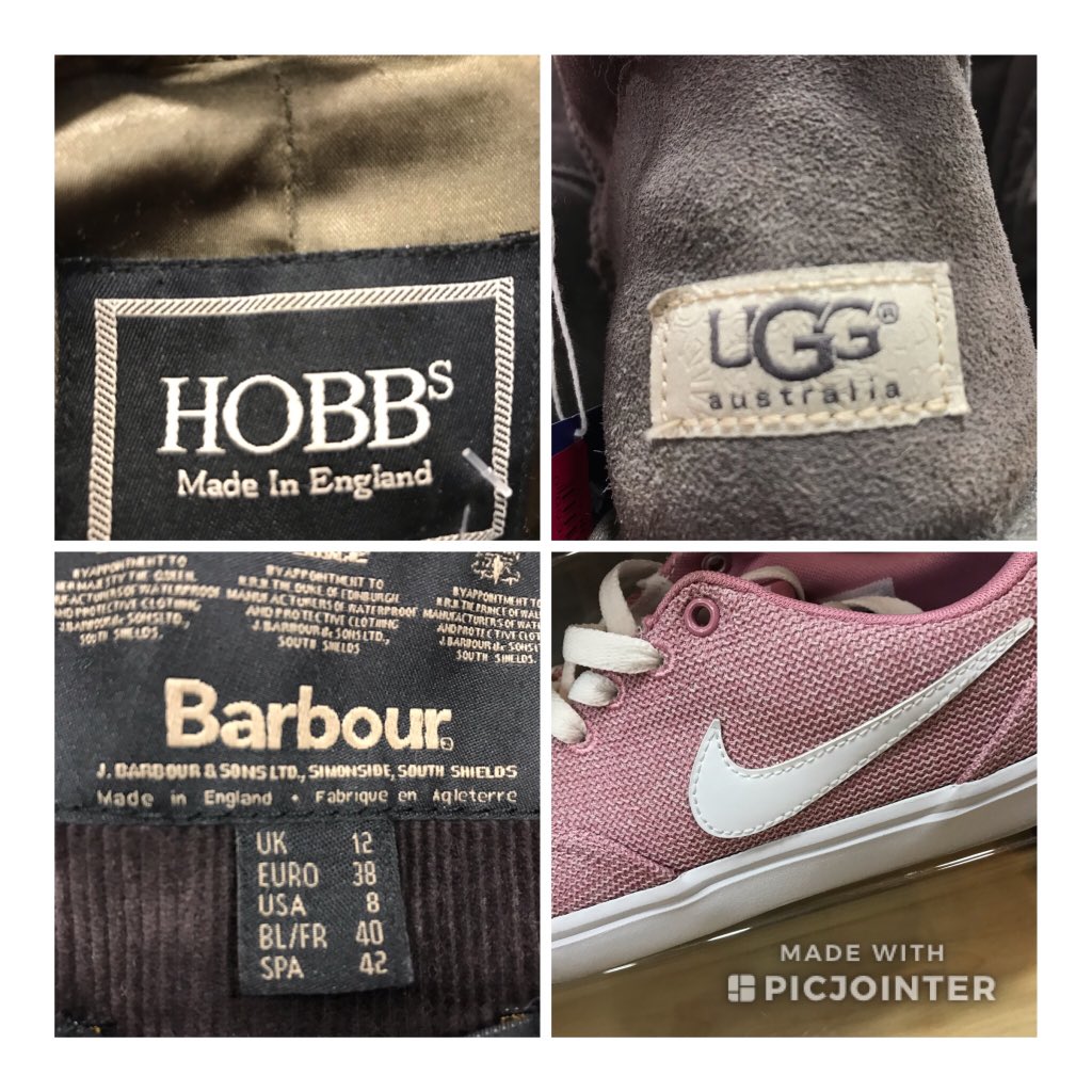 🧥👢😊👟
Fantastic brands in store today!
 #Hobbs #Barbour #Ugg #Nike 
#quality
@CRUKCymru @area22CRUK @CardiffShopping 
@visitthevale
