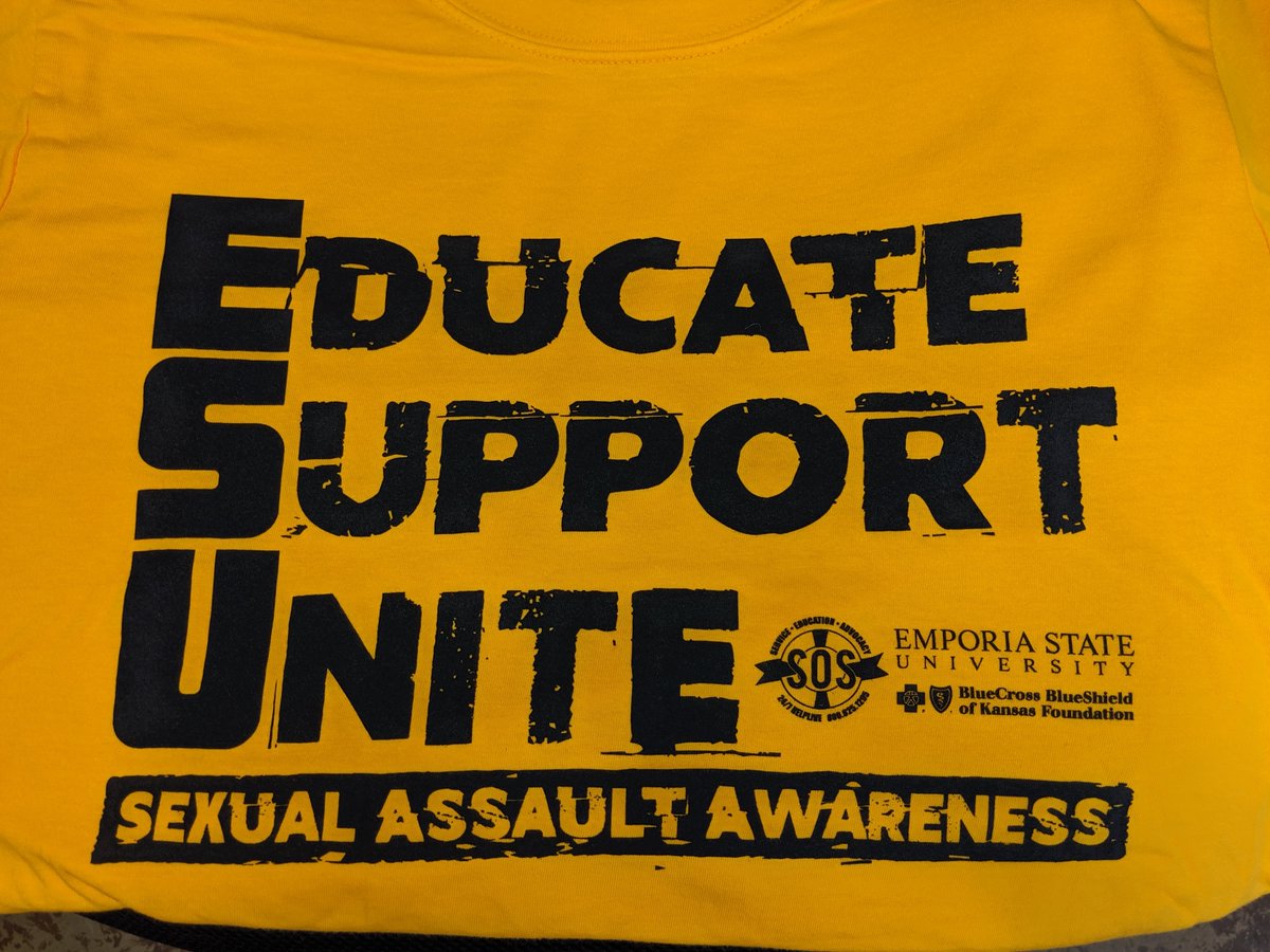 SOSKansas's tweet image. @emporiastate  Students - Want to learn how to get one of these shirts? Stop by the @esuUNION  today through Thursday to find out.