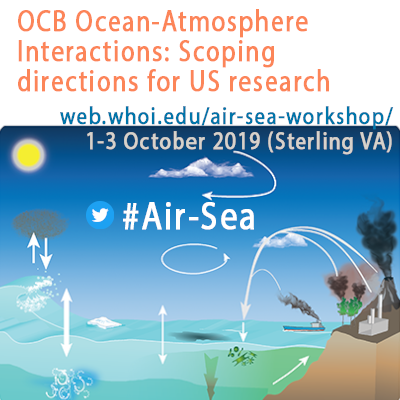 US_OCB's tweet image. Kicking off this evening in VA - @US_OCB Workshop: Ocean-Atmosphere Interactions: Scoping directions for U.S. research! See agenda, participants and more at web.whoi.edu/air-sea-worksh…