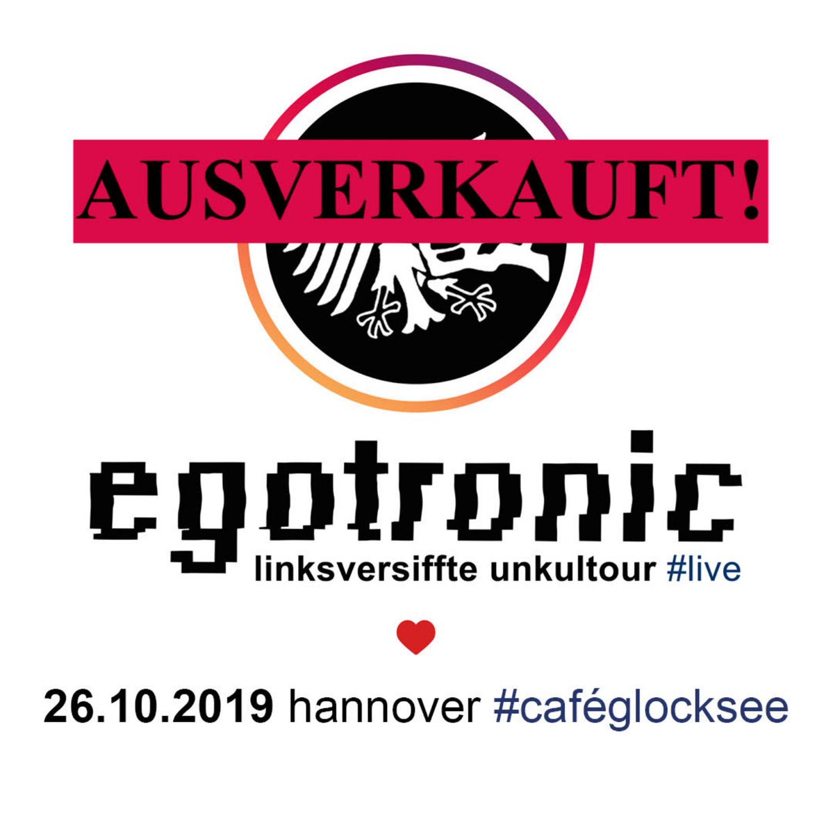 Nach Hamburg, nun auch Hannover!
Tickets: audiolithbooking.net/termine
#ihrseiddochauchnichtbesser #linksversiffteunkultour