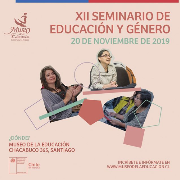 ¡Ya están abiertas las inscripciones para el XII Seminario de Educación y Género, en el Museo de la Educación! 😀
Les recordamos que la participación es gratuita pero deben inscribirse en este link 👉 bit.ly/2mkaJdP
#GRATIS