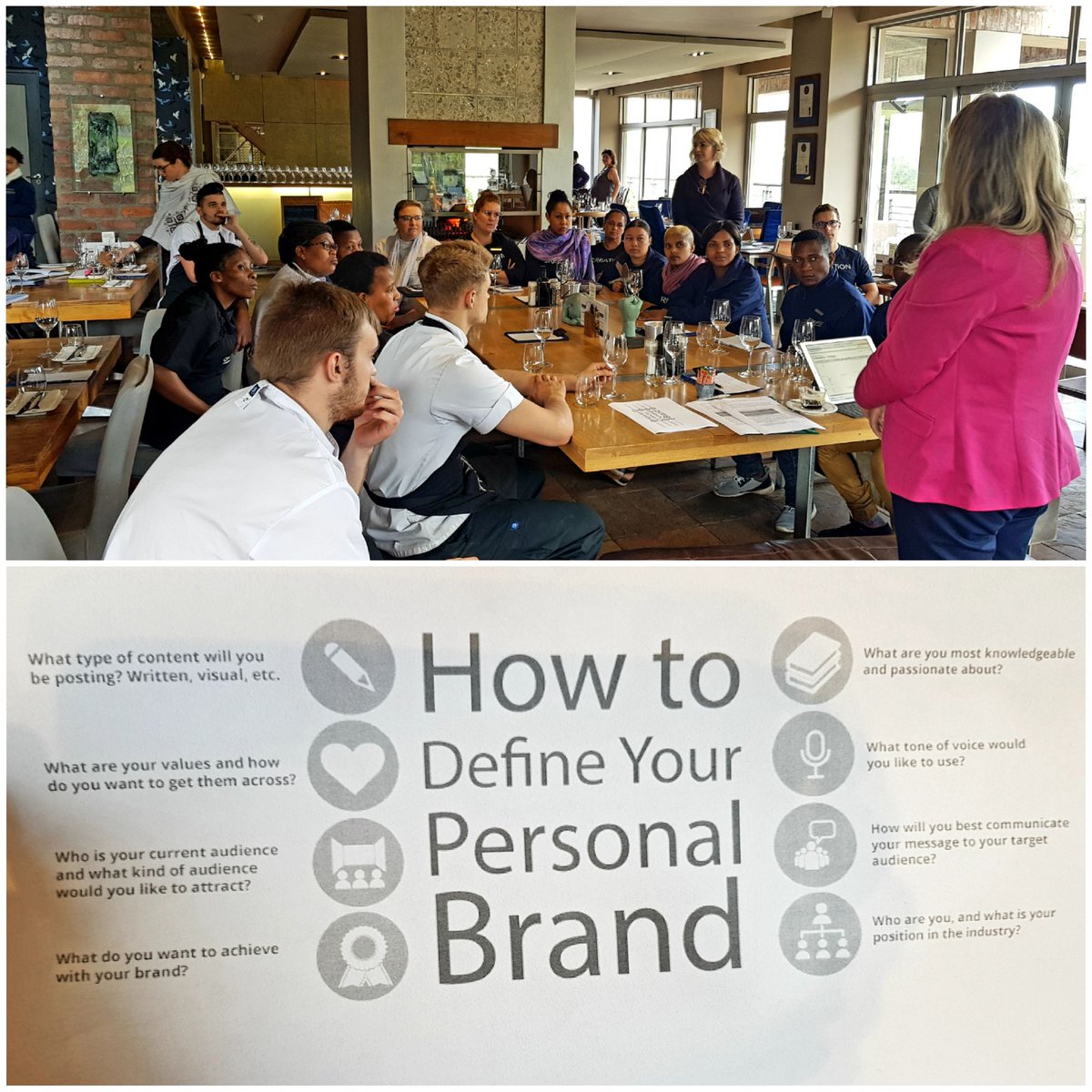 Defining your own personal brand <a href="/creationwines/">Carolyn Martin</a> team development...#creationeducation <a href="/friedalloyd/">Frieda Lloyd</a>