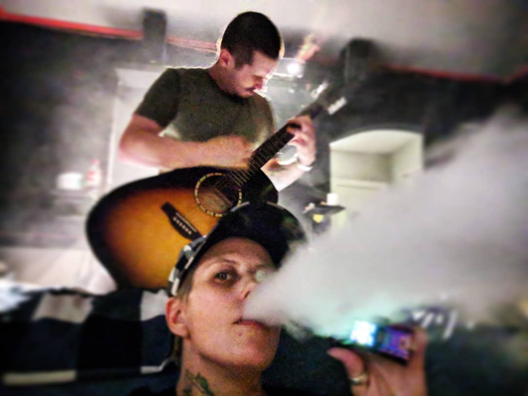 Always good times with my Babe <a href="/intercoarse/">Dale Wakefield</a> 😜🤘#musician #MusicMonday #eatsleepbreathmusic #musicvibes #music #livemusic #vapecouple #vapehooligans #vapersworldwide #vapingsaveslives #vapelife #cloudchaser