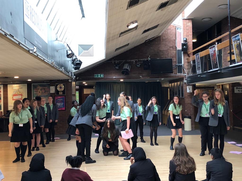 swakeleysschool's tweet photo. Shakespeare Schools Festival workshop at the Beck Theatre with #kissorkillposition #juliuscaesar 
@BeckTheatre https://t.co/zVwQBx4mYG
