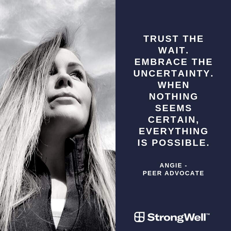 Angie is a StrongWell Peer Advocate in Middle TN. Her recovery date is 7/12/03. <a href="/RecoveryMonth/">Recovery Month</a>  bit.ly/2XgGnu0

"Through recovery I’ve learned to never look down on someone unless you’re helping them up."

#iamstrongwell #addictionawareness  #nationalrecoverymonth