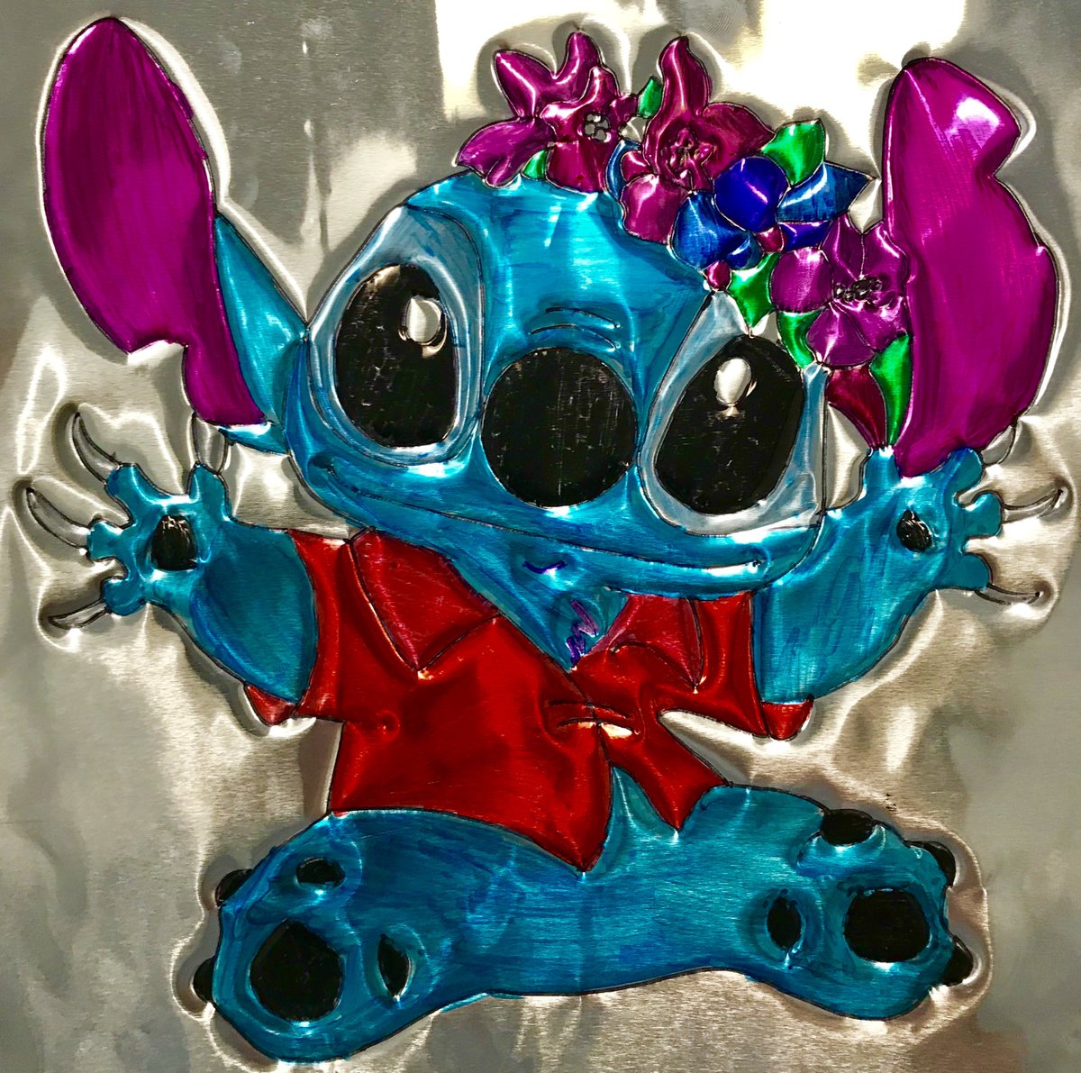 8th grader Aiden Linsley made a fantastic metal mask. excellent craftsmanship!