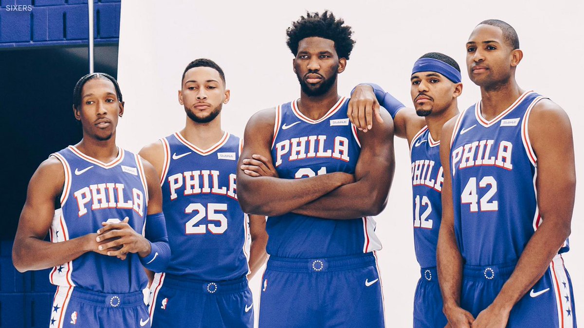 ESPNNBA's tweet photo. A new look in Philly 🙌

(via @sixers) https://t.co/UFmrBbKnqZ