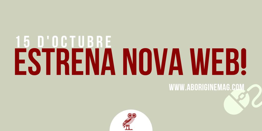 revistaborigine's tweet photo. 📢ESTRENEM NOVA WEB!📢

Obrim fil⬇

Dimarts 15 d'octubre la @revistaborigine estrena nova web, presentant el que serà el número 44 de la revista. Ho fem gràcies a la confiança que vosaltres, els nostres lectors, ens heu fet al llarg dels gairebé 5 anys de projecte. (1/4) https://t.co/Y1QPhNoqZl