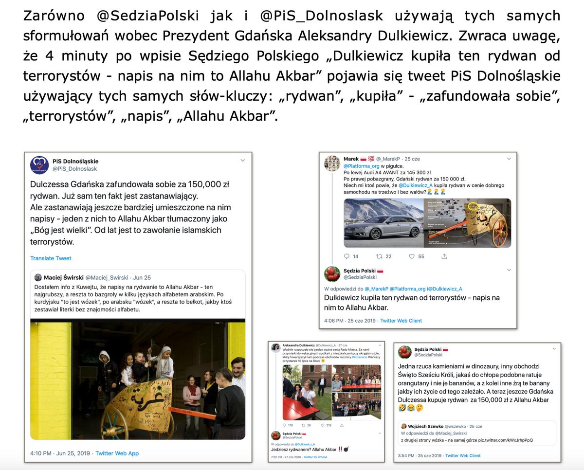 EreaAndrzej's tweet photo. 38. Zarówno #SedziaPolski jak i #PiS_Dolnoslask używają tych samych sformułowań wobec Prezydent Gdańska Aleksandry Dulkiewicz. https://t.co/MjJEgKrJCv