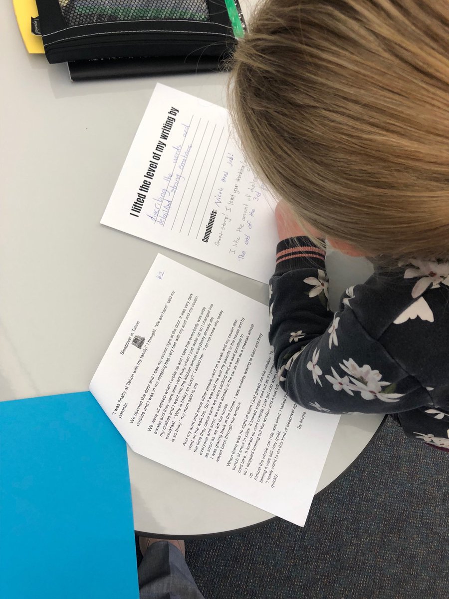BVEBobcats's tweet photo. Publishing party in 3rd grade today! Writers giving each other compliments on different craft moves. Well done, writers! #lafsd https://t.co/LvmO262tmS