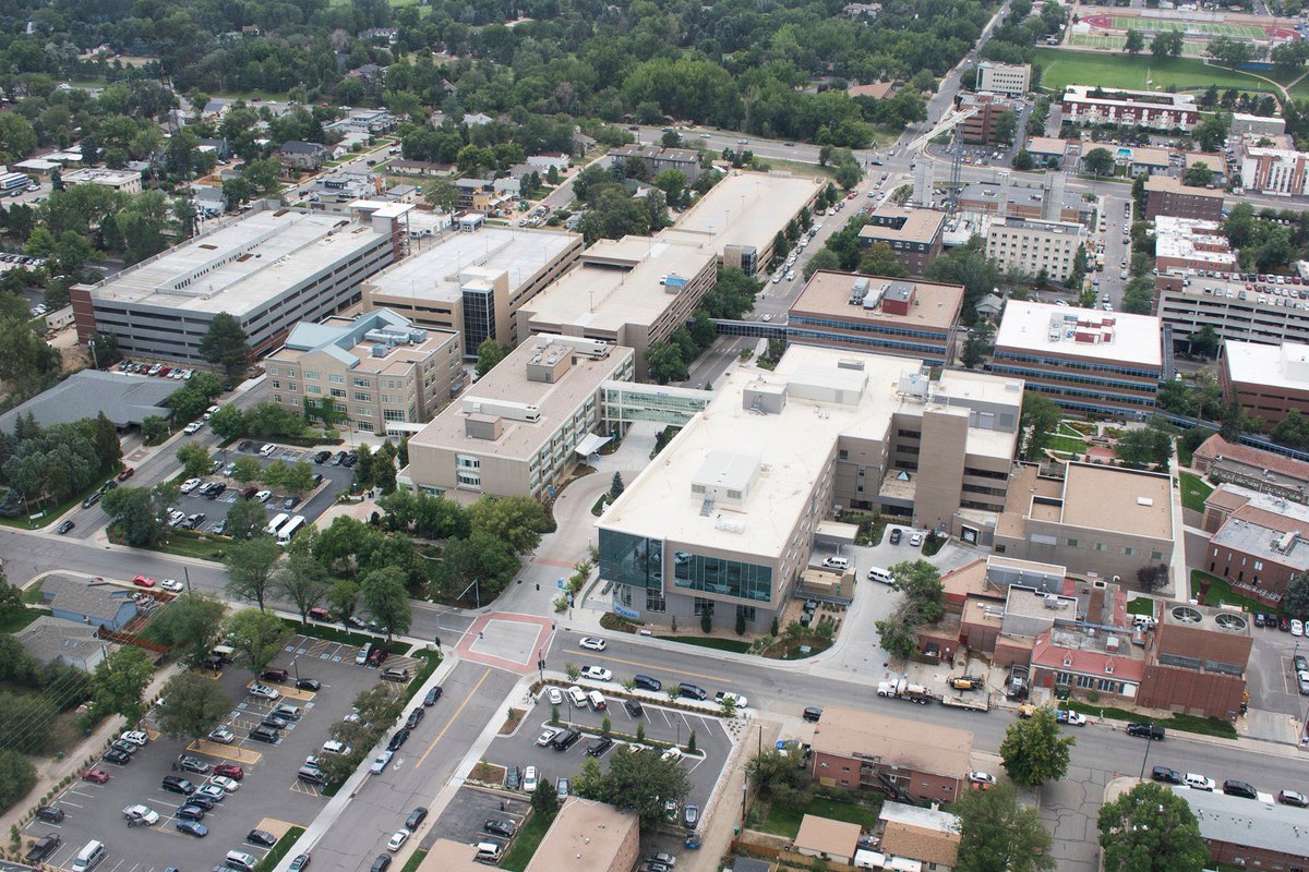 CraigHospital's tweet image. #OTD in 1907, a small tuberculosis tent colony in Denver officially became a non-profit corporation, one that would grow to become Craig Hospital. Look how far we've come since then! 🎉 

This shot looks down on our main entrance on Girard St. Home💙