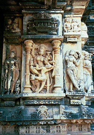 Devi AmbikaDurga manifestation or Shaktibeautifull sculpture in Ambika Mata Temple at Jagat near  #Udaipur. cited as Khajuraho of  #Mewar. first i thought it from Kahjuraho or Odisha.Ambika is revered by Jain too9th centuryancient temple art of Bharat