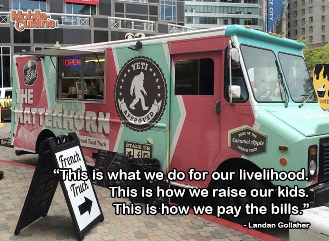 Today's quote of the day comes from Landan Gollaher. #FoodTruckLife #MondayMotivation