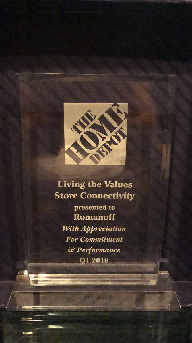 Exceptionally proud to be a part of the @Romanoffreno team! Awarded for Cycle Time and Store Connectivity by our Depot partners last week! #installhappiness #TakeYourShare23