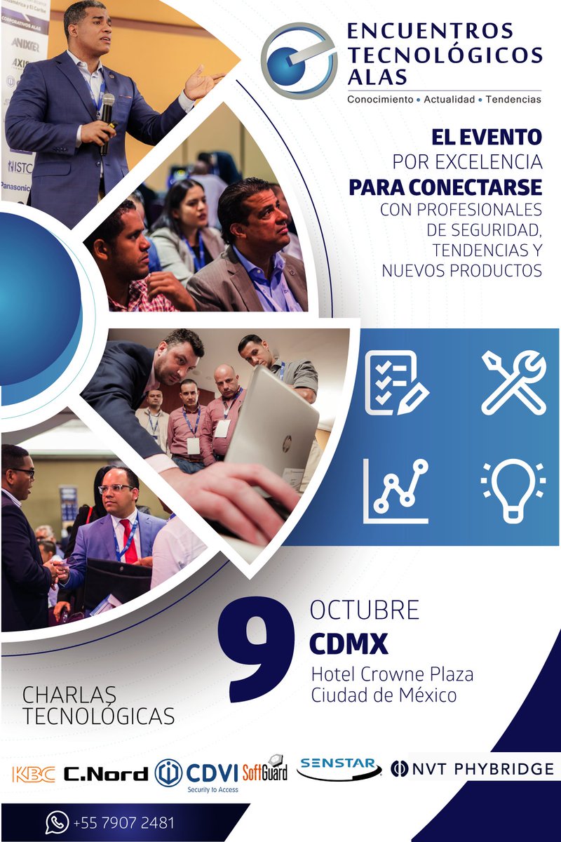SenstarLatam's tweet photo. El evento por excelencia para conectarse con profesionales de seguridad, tendencias y nuevos productos.

Recuerda que tenemos una cita el próximo 09 de Octubre en el Encuentro Tecnológico @alasseguridad 

AQUÍ MÁS INFORMACIÓN 
👉👉👉 https://t.co/q5XIjK4YaB https://t.co/lwGhbbgIcb