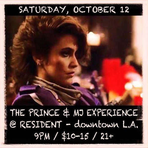 Sat October 12 ☆ Los Angeles⁣⁣ : Come join us for a Prince and Michael Jackson tribute party with DJ Dave Paul at <a href="/ResidentDTLA/">ResidentDTLA</a>  - 428 S Hewitt St, downtown L.A. 9pm, 21+⁣⁣