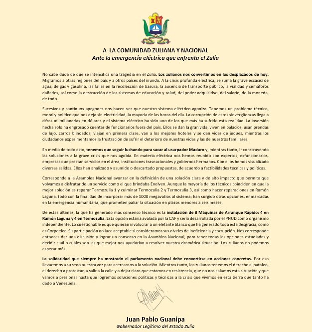 PJZulia_'s tweet photo. A LA COMUNIDAD ZULIANA Y NACIONAL: No cabe duda de que se intensifica una tragedia en el Zulia. Nos hemos convertido en los desplazados de hoy. Hemos tenido que migrar a otras regiones del país y a otros países del mundo. #DefendamosAlZulia ➡ https://t.co/YnSYoKd0aY #30Sep https://t.co/8F5CBZ4HAe