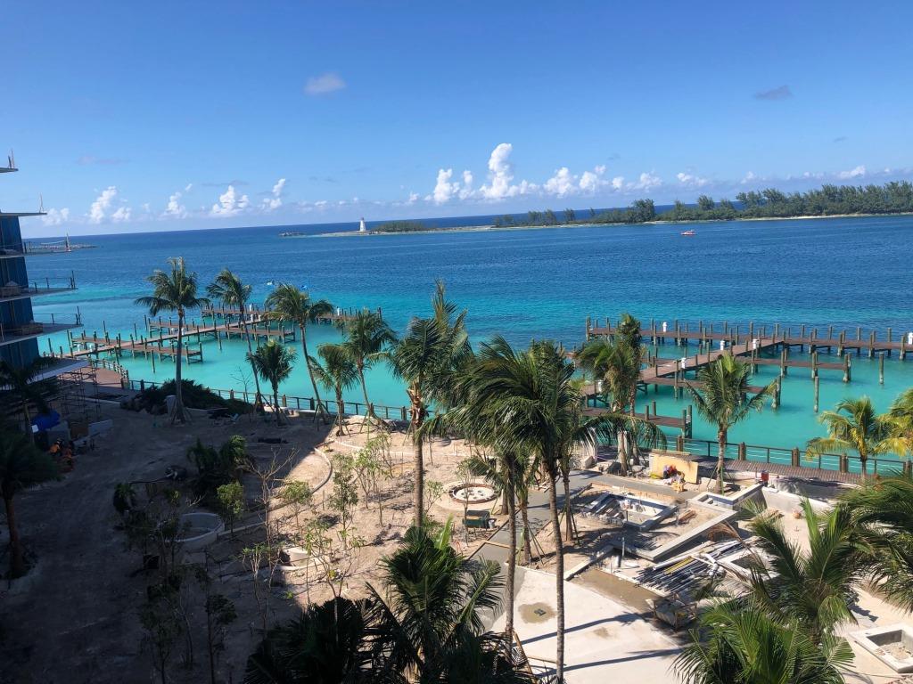 Take a peek at our progress. Can't you just "sea" yourself here? 🇧🇸 🌴🌊 #ThePointeBahamas #OneParticularHarbour #MargaritavilleBeachResort #Nassau