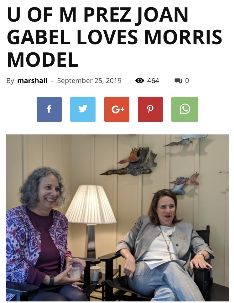 UMNMorrisMCSA's tweet photo. It was a pleasure and honor to have you visit our campus, @JoanGabel! Thank you for meeting with & prioritizing students during your visit & always. We are very #UMNProud & excited to #WelcoMNGabel!! We also love the #MorrisModel (https://t.co/M75mH78tFB)
https://t.co/7O5Hn6lpAG https://t.co/9AOAeZ6DrB