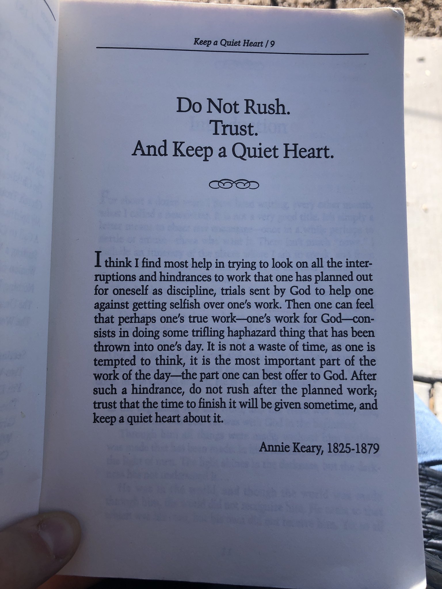 Lexy Sauvé on Twitter "Last time I read Elliot’s “Keep a Quiet Heart
