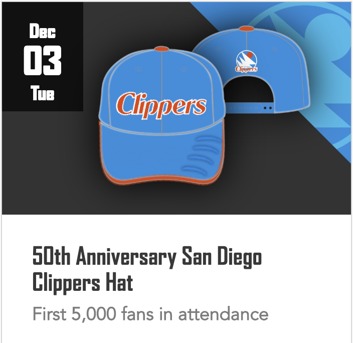 san diego clippers hat