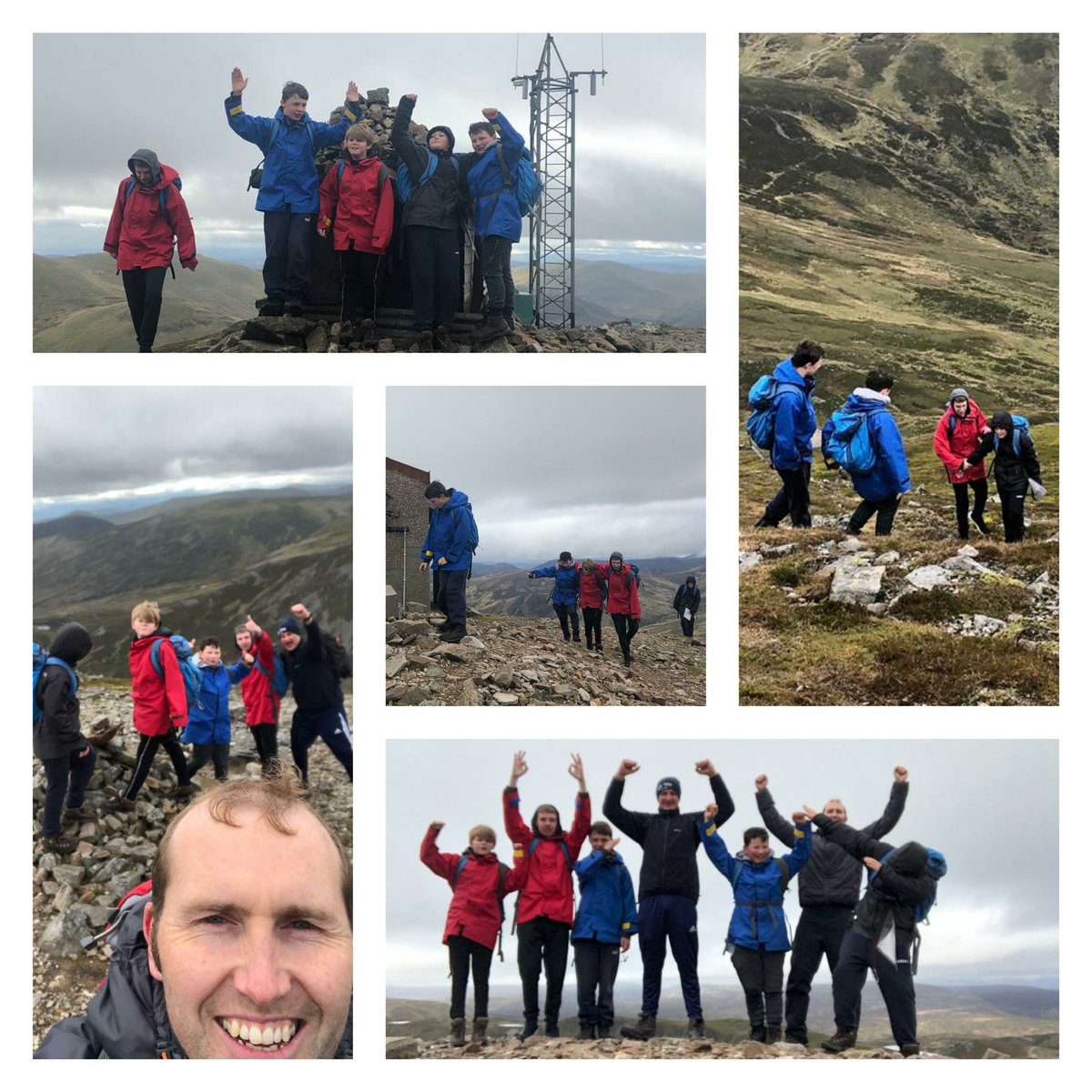 AncrumCentre's tweet photo. .@BaldragonAcad Munro Challenge Group successfully climb the Cairnwell @ Glenshee today. All their hard work over the past six weeks, well worth it - a great achievement. Well done boys ๐ The boys also spotted their 1st ptarmigan, hare & some deer ๐
#PushYourselfToTheLimit https://t.co/YJeRU2quF4
