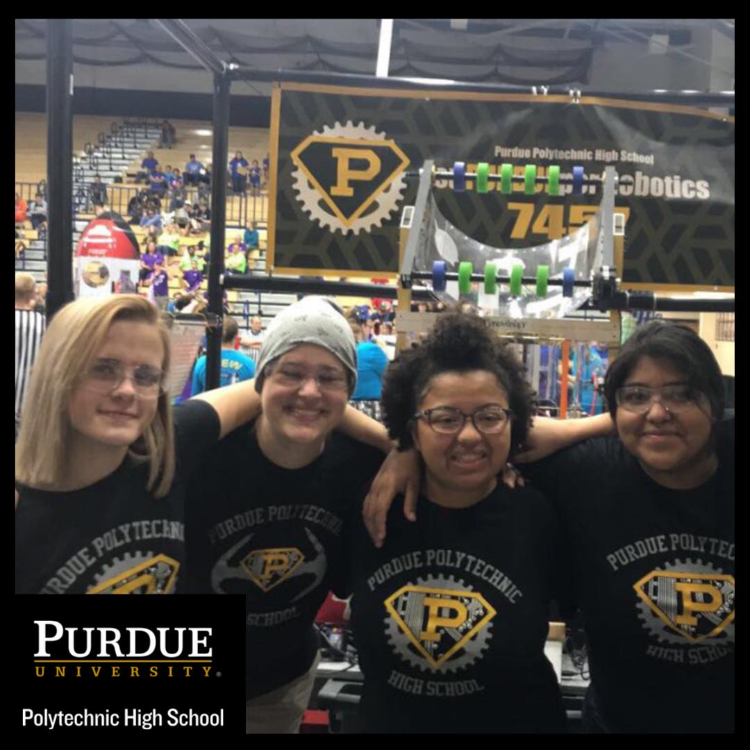 PurduePolyHS's tweet photo. Our #Robotics team had an awesome time at the All-Girls Rage Robotics Competition  #GirlsRule #RoboGirls #suPURDUEper https://t.co/1DFcMEu5R6
