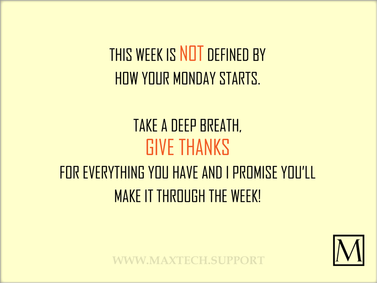 maxtech4support's tweet image. Make it a great week despite a &quot;case of the Mondays.&quot; Whatever it is, don&apos;t let it define your week! :D

.

.

#motivationquote #motivationalmondays #motivationalmonday #motivationalwords #motivationalpost #motivationoftheday #motivations #motivating #motivateyourself