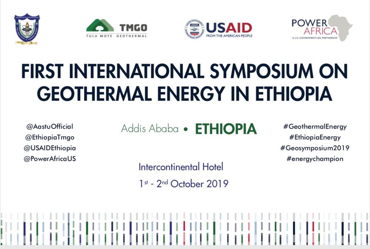 EthiopiaTmgo's tweet image. Follow the #energyconversation by visiting the official handles and hashtags included in this visual⚡️ #geothermalenergy #ethiopiaenergy #geosymposium2019 #energychampions