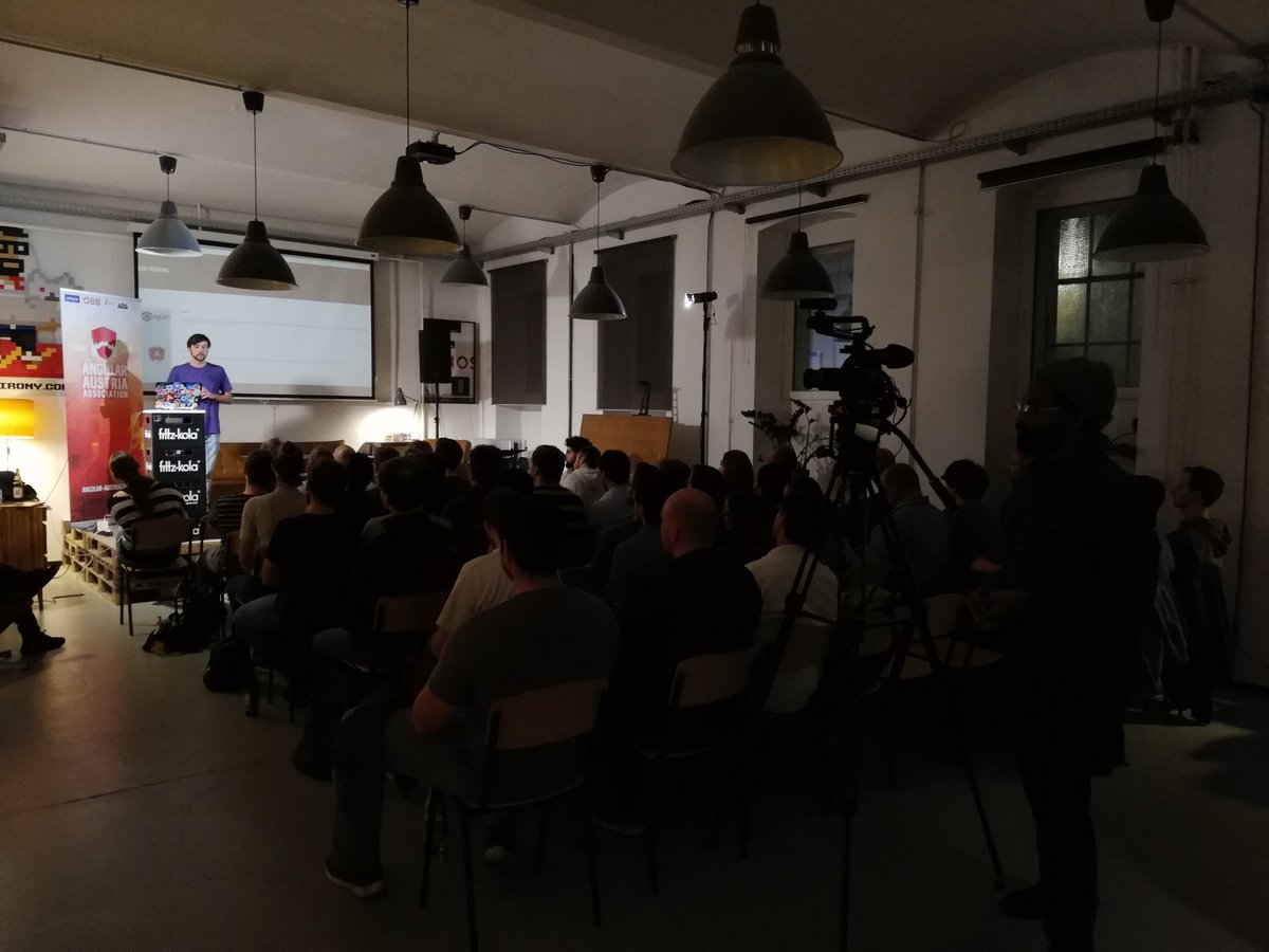 AngularAustria's tweet photo. Full House tonight for #AngularVienna!
#Angular #ngCommunity https://t.co/4tVdWG1qRZ