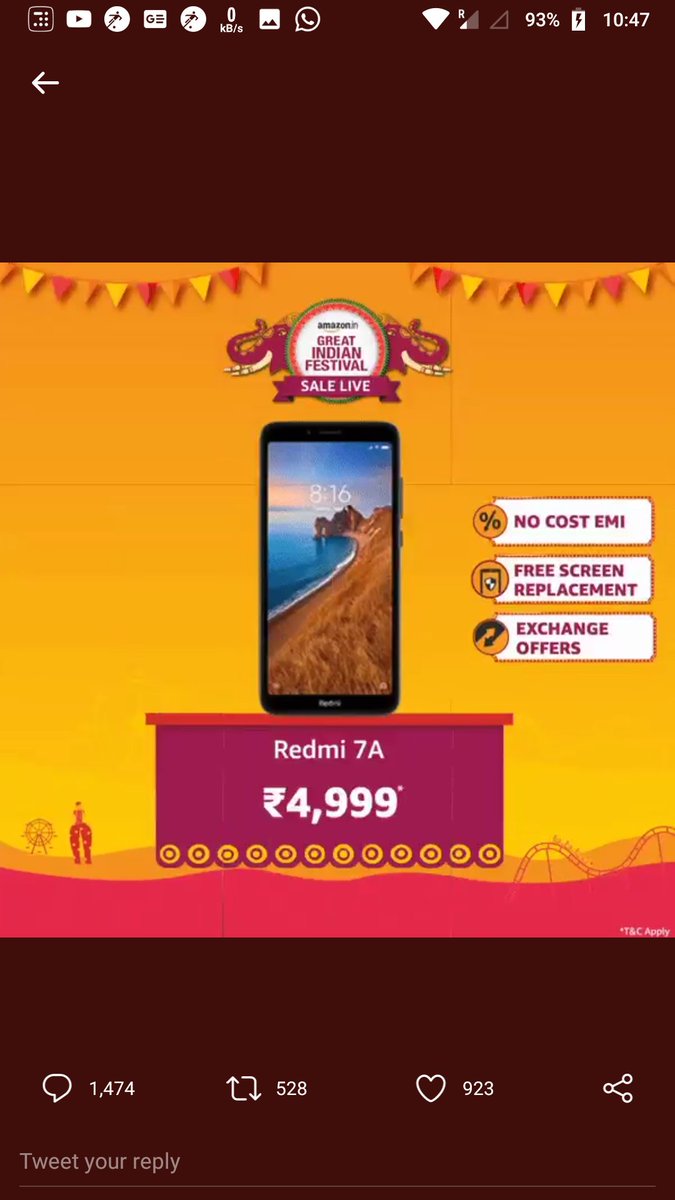rohan_2129's tweet photo. @amazonIN Mi-ssion complete https://t.co/yzfJvDYiWQ