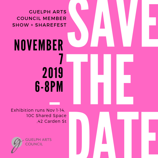 guelpharts's tweet photo. Save the date. Nov 7th is GAC’s Member show + Sharefest at Ten Carden from 6-8pm. Come, share the great things you as an artist or arts organization have been up to during our open mic Sharefest.
#GACmember, #share, #openmic https://t.co/2WWZ03BrAb
