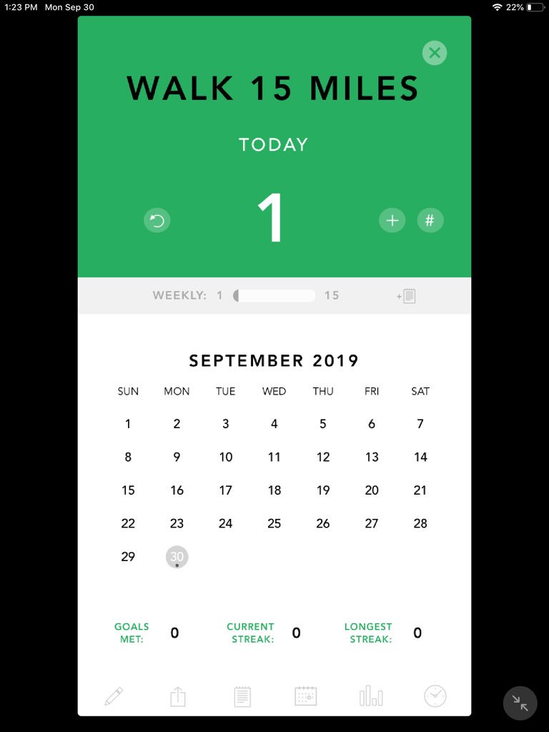 Tomorrow is the first day of a new month, which is the perfect time to set a new goal. My students and I will be tracking progress with an app called “Done” from <a href="/treebetty/">*treebetty</a>. I rarely get excited about new apps, but Done is simple and very useful for habit building. Check it out!