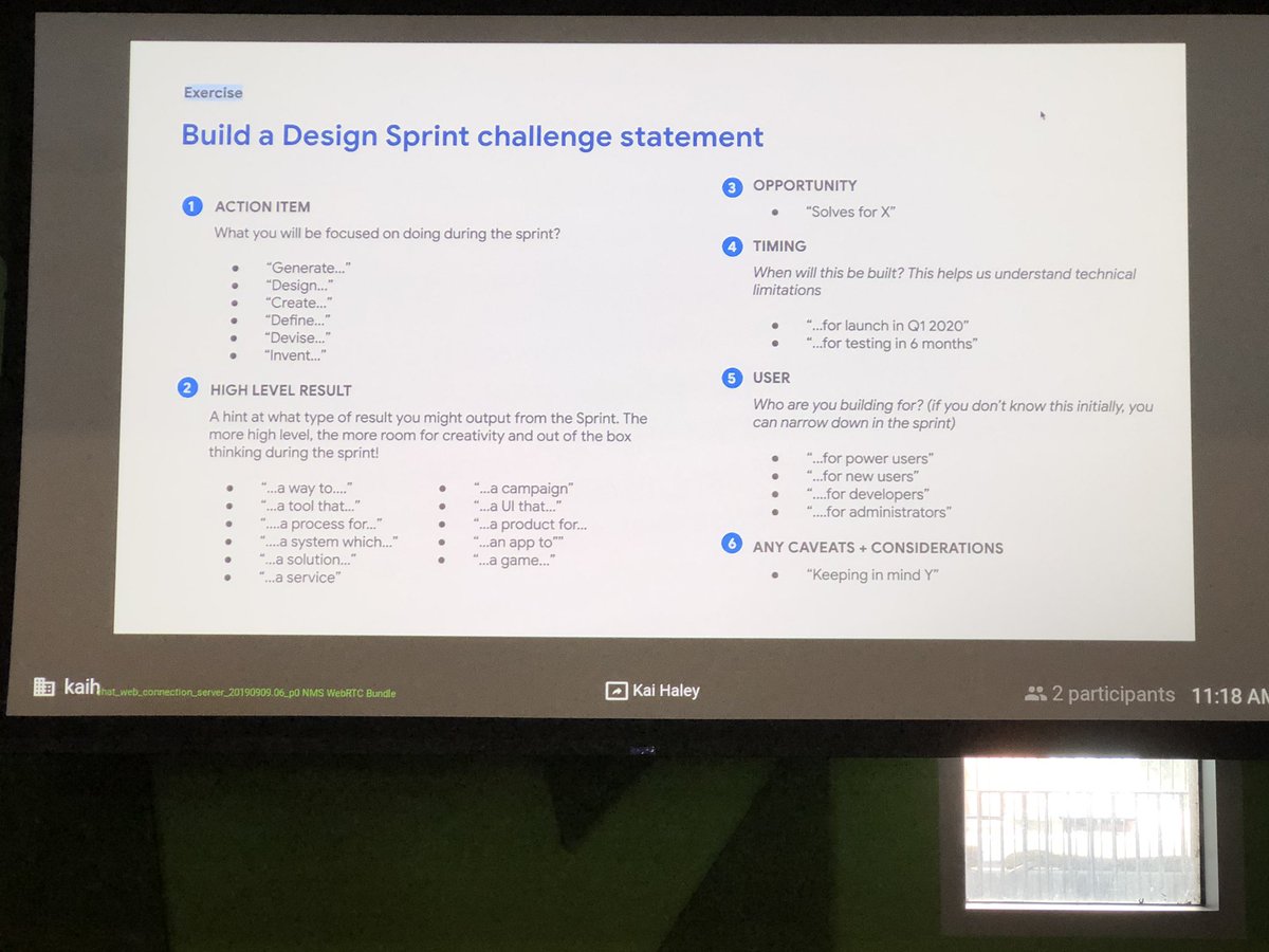 scitechyEDU's tweet photo. Build a Design Sprint challenge statement + our Context (an example) Just putting the Sprint together #practiceExercise #sprintcon19 #dtk12chat https://t.co/KZYfpPKFJb