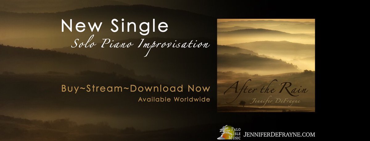 Excited to share my new single “After the Rain” 🎹 Released today and now available worldwide on all your favorite streaming platforms! 
bit.ly/JenniferDeFray… 
🎶 #NewMusic #SoloPiano