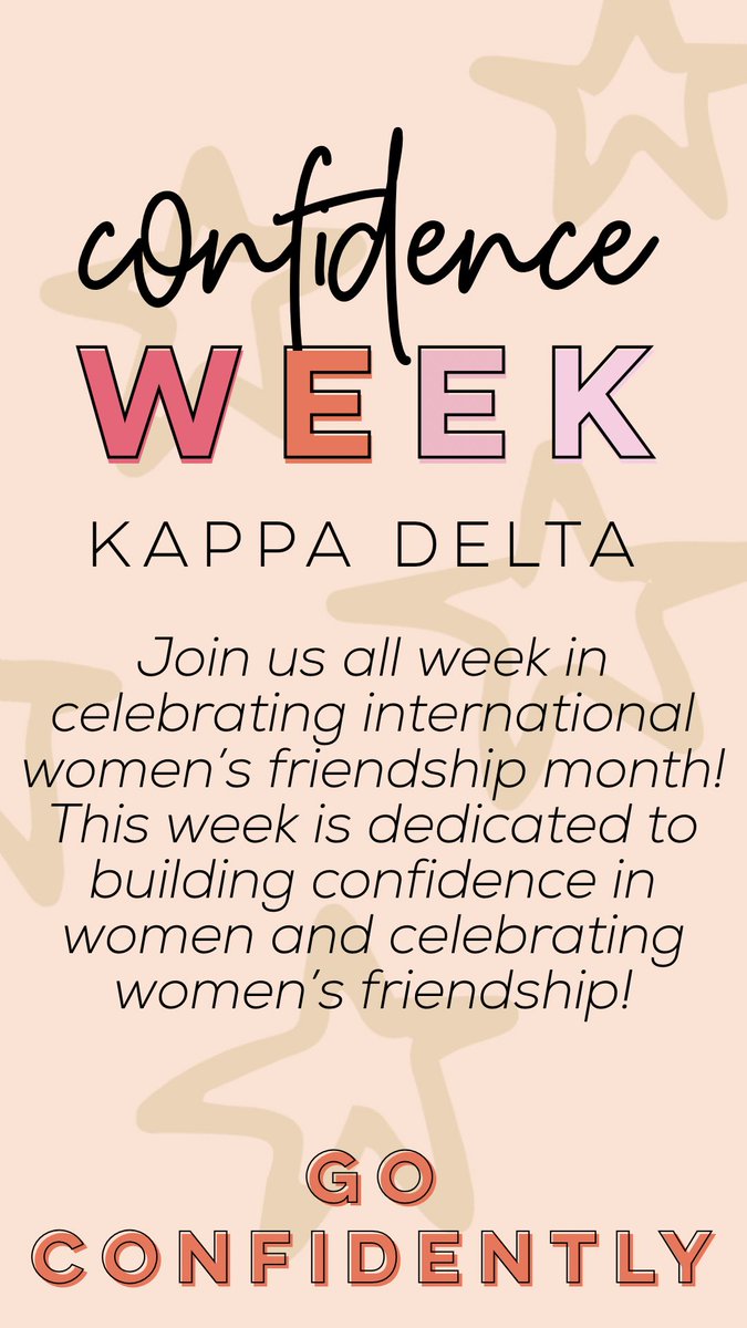 It is officially CONFIDENCE WEEK!!! Keep up with us on Instagram to see what this week has in store!! ✨
