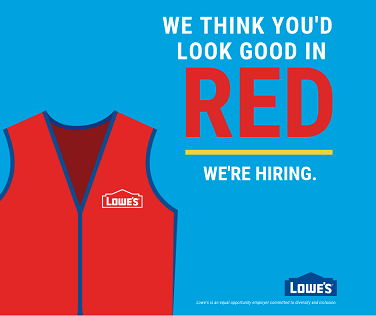 DaniPedullaHR's tweet photo. Come to your neighborhood #Lowes THIS WEDNESDAY 10/2, from 9a-6p for on-the-spot interviews! Permanent Part-time &amp; Full-time spots available! Competitive pay, benefits &amp; 401K! Give yourself a new career this holiday season! @JHoffmann2207 @TGasdik @JohnRolison #hiring #retailjobs https://t.co/eGT2vTW8Nt