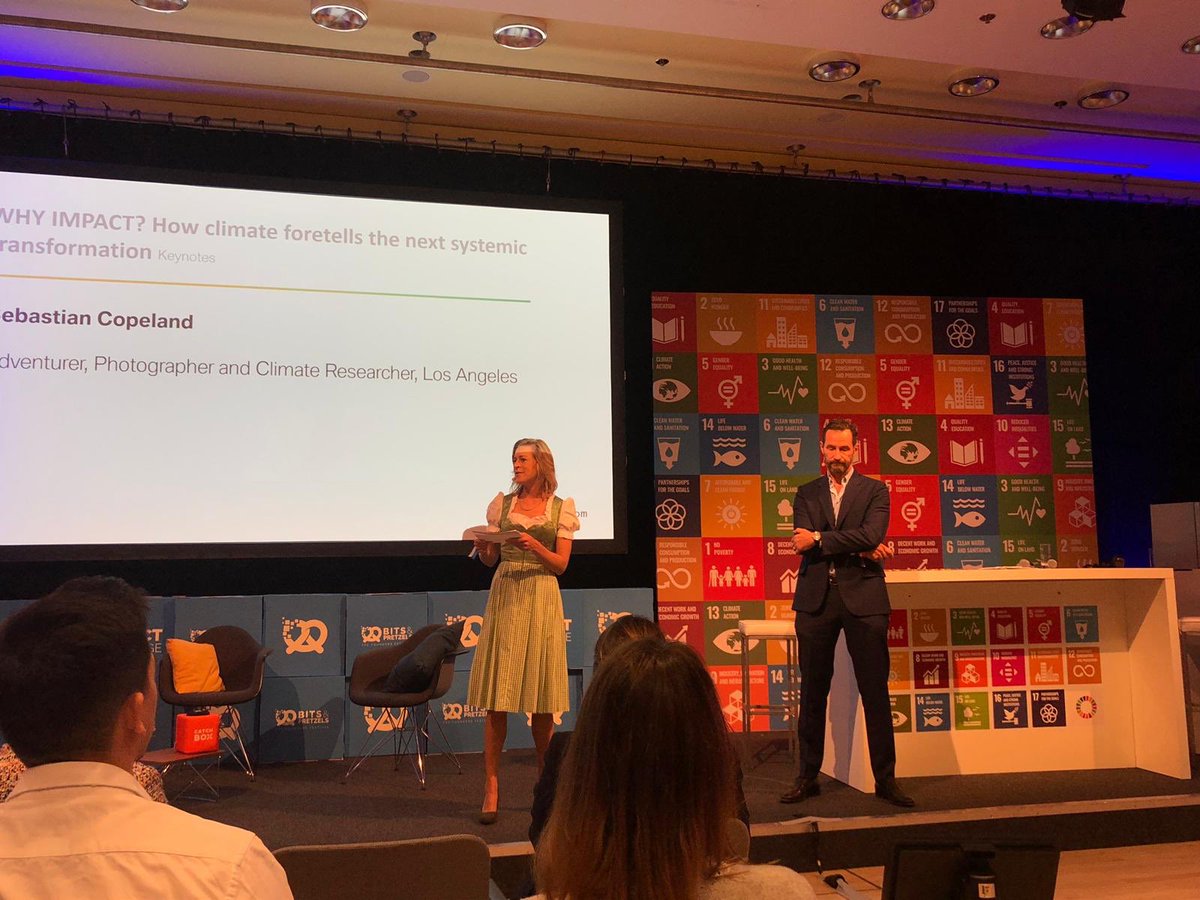 ClaraPeron's tweet photo. @sebcopeland - thanks for an inspiring opening of the impact stage @bitsandpretzels it was an honour to be your opening MC! @ValueforGood  @bmwfoundation https://t.co/lYcYFBZhrN