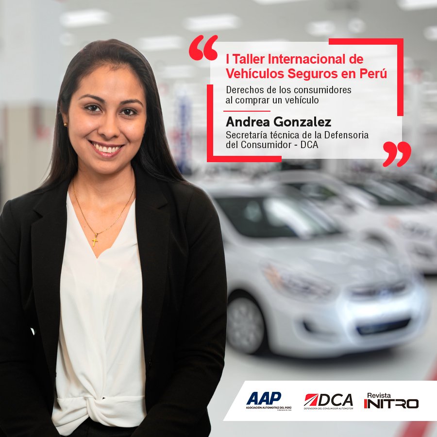 Defensoria_DCA's tweet photo. Te invitamos al Primer Taller de Vehículos Seguros en el Perú. Con la participación de Andrea Gonzalez, Secretaria Técnica de la Defensoría del Consumidor Automotor.
Fecha: 02 de octubre | Hora: 10:00 a.m.
Lugar: Auditorio de la #AAP
Inscríbete aquí: https://t.co/7TOEtCuYau #DCA https://t.co/iZ2Edxsrwq