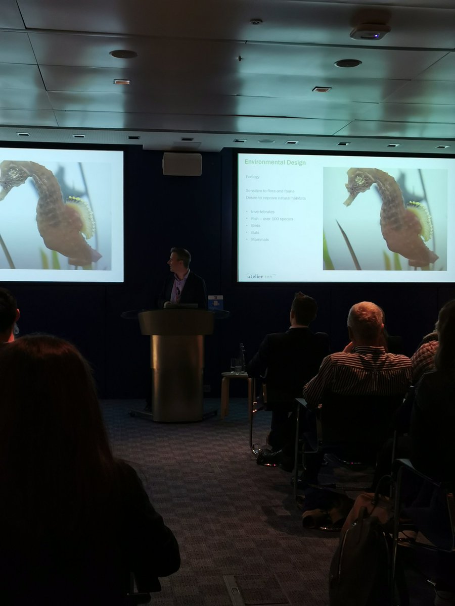 #ILPArtAndScience. Jonathan Gittens detailing the unique challenges of bringing the Illuminated River to life including looking after seahorses!