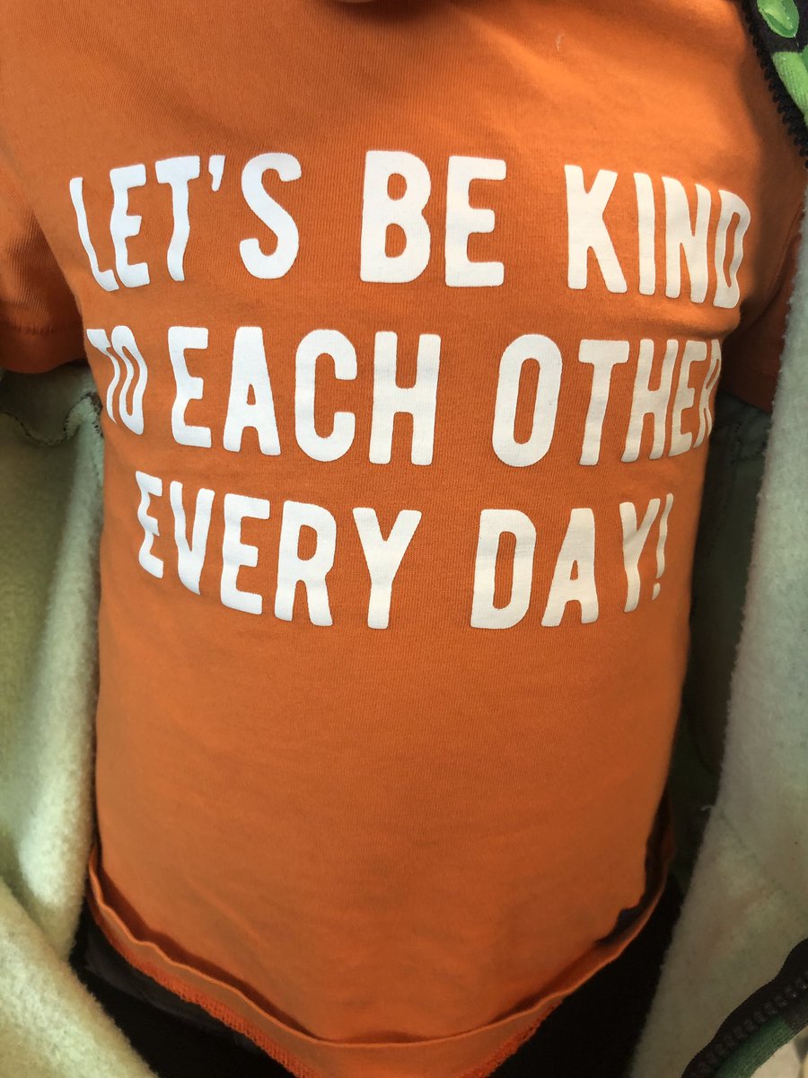 MmeElenna's tweet photo. Orange Shirt Day - Kindergarten students wore their orange shirts with pride today #EveryChildMatters https://t.co/Kzwi4o2lH2